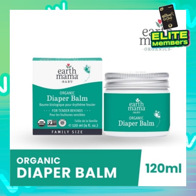 MAMA EARTH Baby Organic Diaper Balm (Suitable For Sensitive Skin & Cloth Diaper Friendly) 120ml
