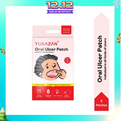 YUKAZAN Oral Ulcer Patch (Fast Healing, Safe For Children & Pregnant Women) 6s