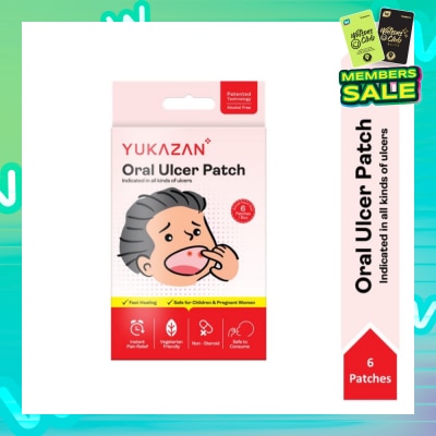 YUKAZAN Oral Ulcer Patch (Fast Healing, Safe For Children & Pregnant Women) 6s