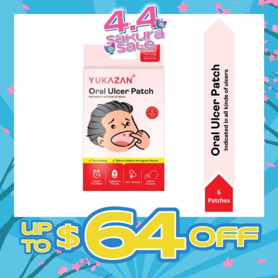 YUKAZAN - Oral Ulcer Patch (Fast Healing, Safe For Children & Pregnant Women) 6s