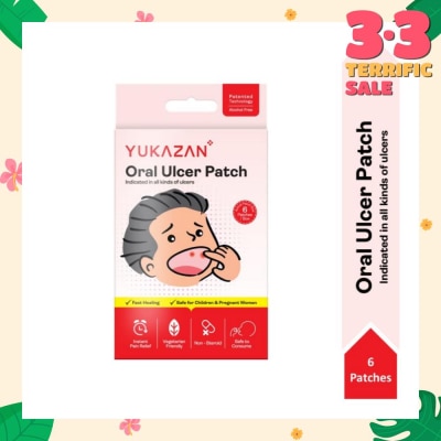 YUKAZAN Oral Ulcer Patch (Fast Healing, Safe For Children & Pregnant Women) 6s