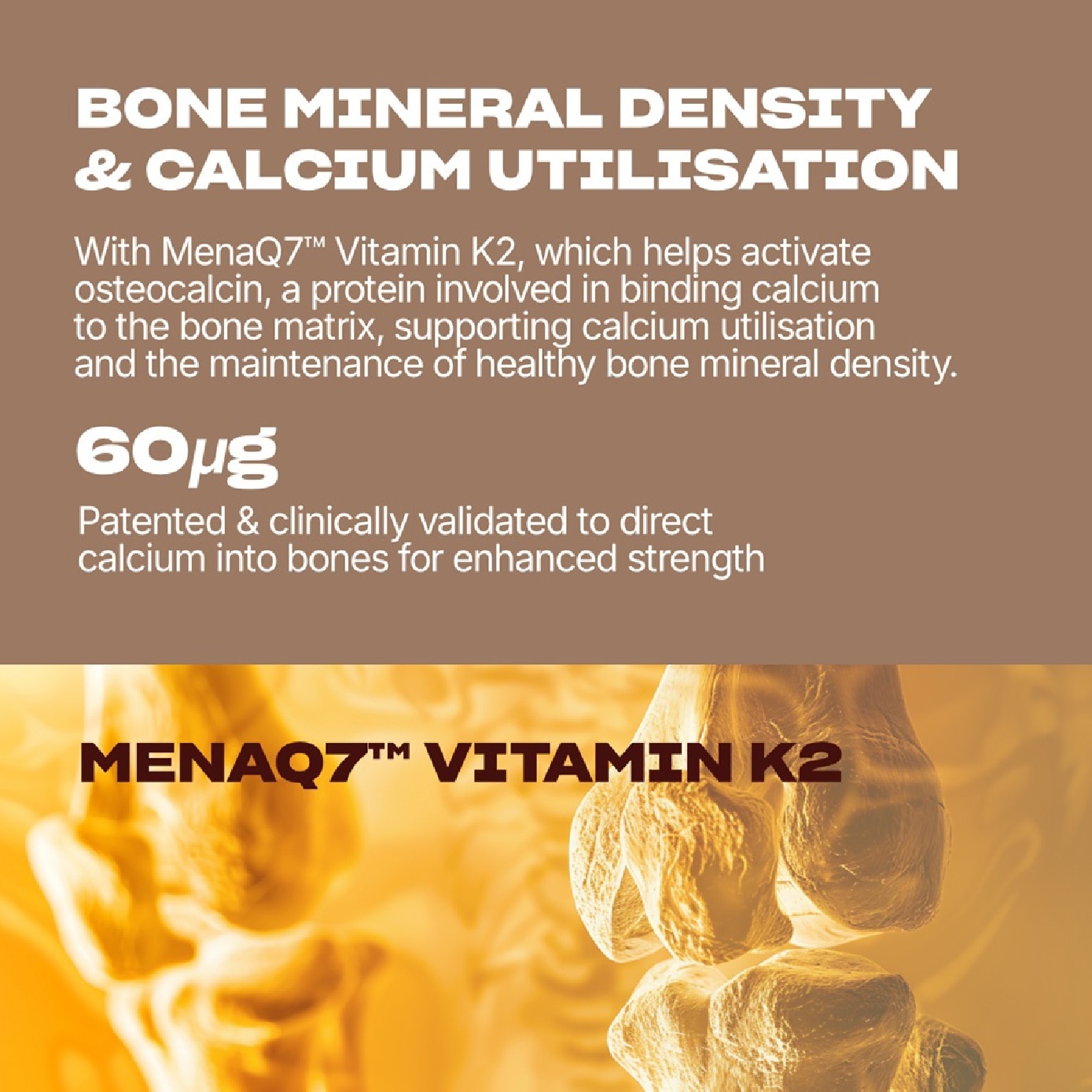 Ultiboost Calcium + D3 + K2 Tablet 60s image