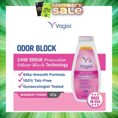 VAGISIL® - Odor Block Deodorant Powder 227g