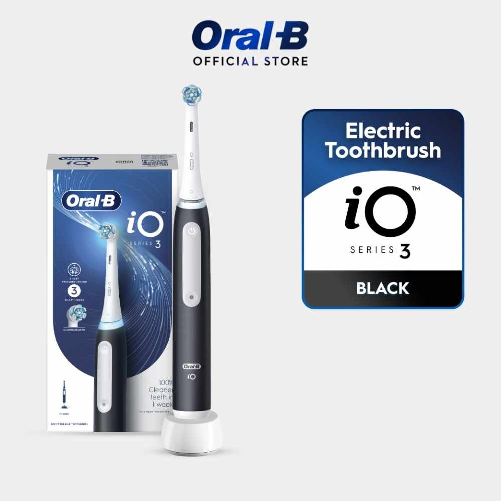 ORAL-B iO Series 3 Electric Rechargeable Toothbrush Black 1s