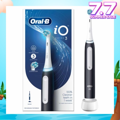 ORAL-B iO Series 3 Electric Rechargeable Toothbrush Black 1s