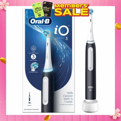 ORAL-B iO Series 3 Electric Rechargeable Toothbrush Black 1s