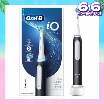 ORAL-B iO Series 3 Electric Rechargeable Toothbrush Black 1s