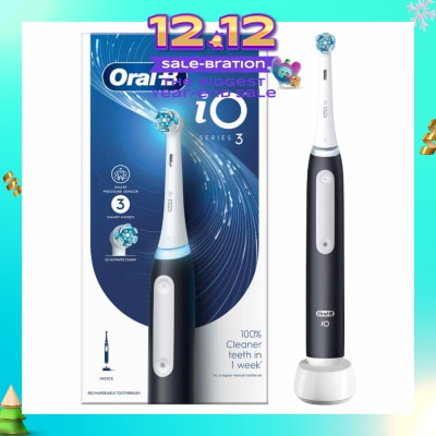 ORAL-B iO Series 3 Electric Rechargeable Toothbrush Black 1s