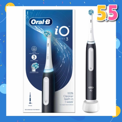 ORAL-B iO Series 3 Electric Rechargeable Toothbrush Black 1s