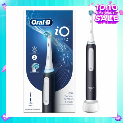 ORAL-B iO Series 3 Electric Rechargeable Toothbrush Black 1s