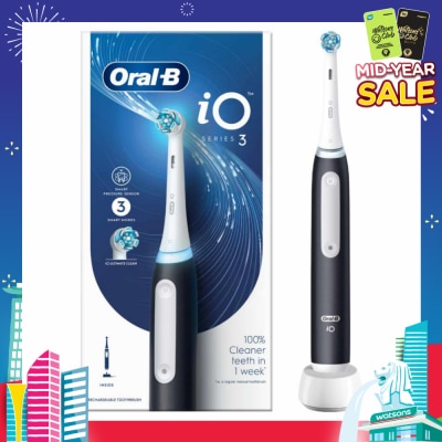 ORAL-B iO Series 3 Electric Rechargeable Toothbrush Black 1s
