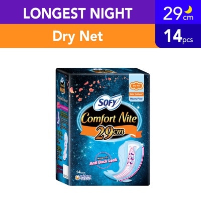 SOFY Side Gathers Night Slim Wing 29cm 14s