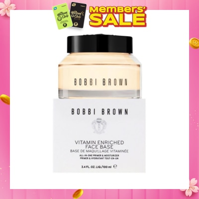 BOBBI BROWN Vitamin Enriched Face Base Moisturiser (Make Up Primer & Face Moisturizer With Vitamin B, C & E) 100ml