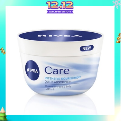 NIVEA Care Intensive Nourishment Creme (Suitable for Face & Body) 200ml