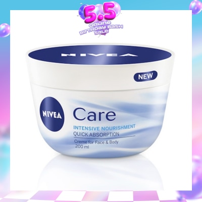 NIVEA - Care Intensive Nourishment Creme (Suitable for Face & Body) 200ml