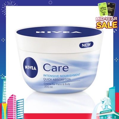 NIVEA Care Intensive Nourishment Creme (Suitable for Face & Body) 200ml