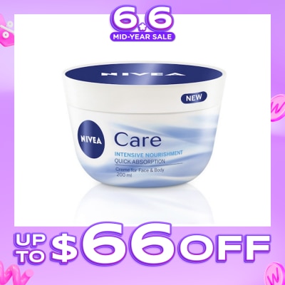 NIVEA - Care Intensive Nourishment Creme (Suitable for Face & Body) 200ml