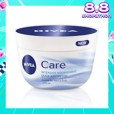 NIVEA Care Intensive Nourishment Creme (Suitable for Face & Body) 200ml