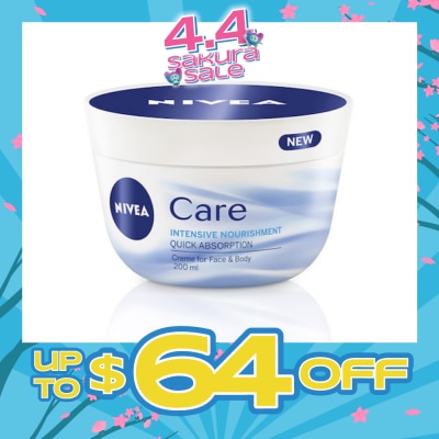 NIVEA - Care Intensive Nourishment Creme (Suitable for Face & Body) 200ml