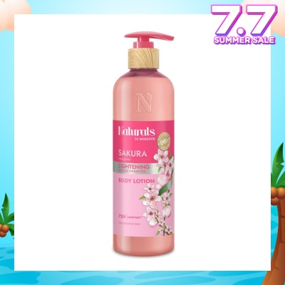 NATURALS BY WATSONS Lightening +Niacinamide Body Lotion Sakura 490ml