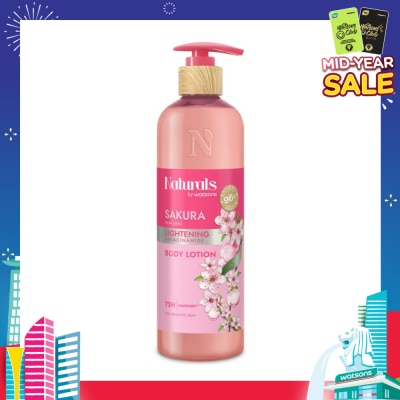 NATURALS BY WATSONS Lightening +Niacinamide Body Lotion Sakura 490ml