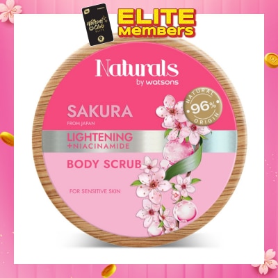 NATURALS BY WATSONS Lightening +Niacinamide Body Scrub Sakura 200g