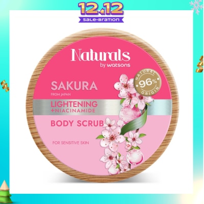 NATURALS BY WATSONS Lightening +Niacinamide Body Scrub Sakura 200g