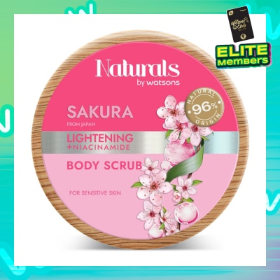NATURALS BY WATSONS Lightening +Niacinamide Body Scrub Sakura 200g