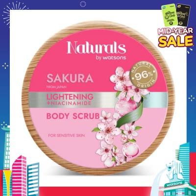 NATURALS BY WATSONS Lightening +Niacinamide Body Scrub Sakura 200g