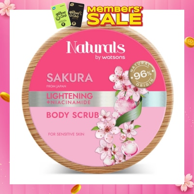 NATURALS BY WATSONS Lightening +Niacinamide Body Scrub Sakura 200g