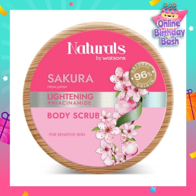 NATURALS BY WATSONS Lightening +Niacinamide Body Scrub Sakura 200g
