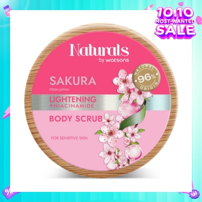 NATURALS BY WATSONS Lightening +Niacinamide Body Scrub Sakura 200g