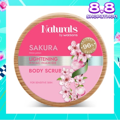 NATURALS BY WATSONS Lightening +Niacinamide Body Scrub Sakura 200g