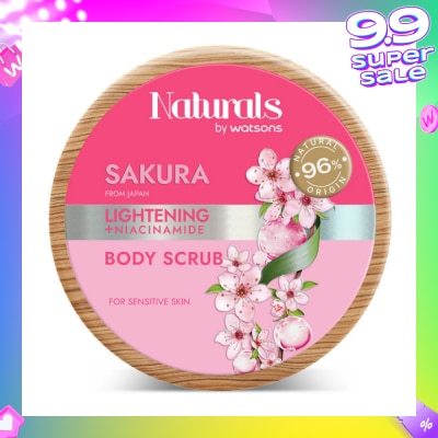 NATURALS BY WATSONS Lightening +Niacinamide Body Scrub Sakura 200g