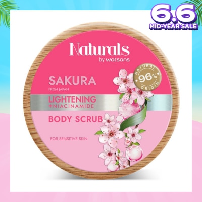 NATURALS BY WATSONS Lightening +Niacinamide Body Scrub Sakura 200g