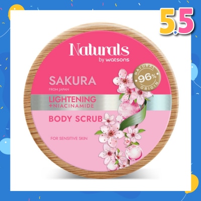 NATURALS BY WATSONS Lightening +Niacinamide Body Scrub Sakura 200g
