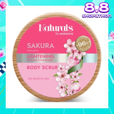 NATURALS BY WATSONS Lightening +Niacinamide Body Scrub Sakura 200g