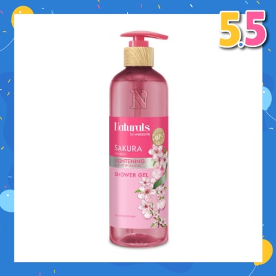NATURALS BY WATSONS Lightening +Niacinamide Shower Gel Sakura 490ml