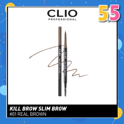 CLIO Kill Brow Slim 01 Real Brown 1s