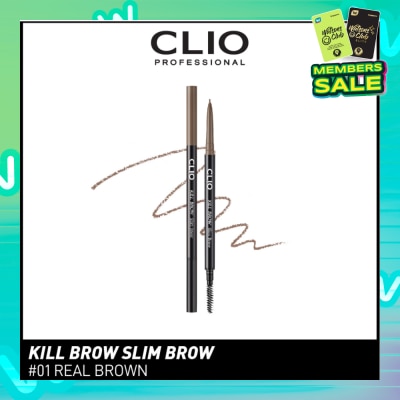 CLIO Kill Brow Slim 01 Real Brown 1s