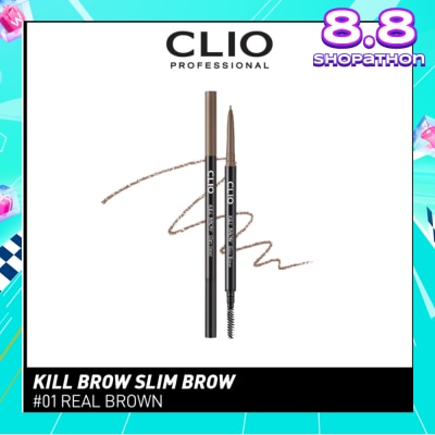 CLIO Kill Brow Slim 01 Real Brown 1s