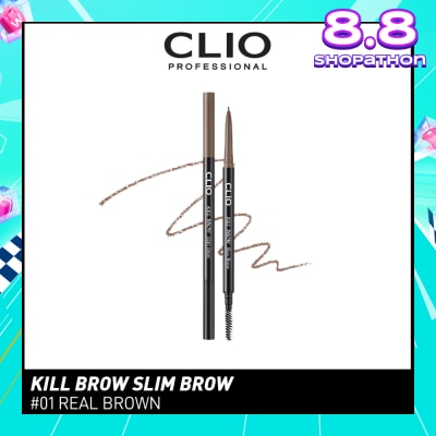 CLIO Kill Brow Slim 01 Real Brown 1s