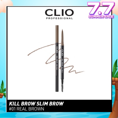 CLIO Kill Brow Slim 01 Real Brown 1s