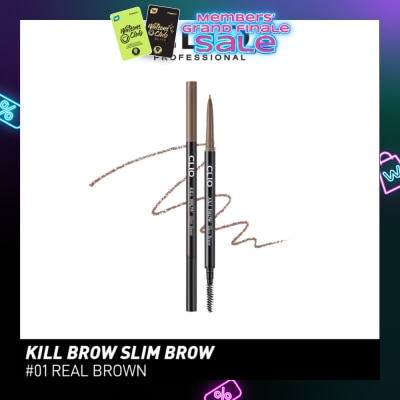 CLIO Kill Brow Slim 01 Real Brown 1s