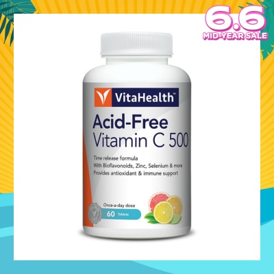 VITAHEALTH Time-Released Acid-Free Vitamin C 60s