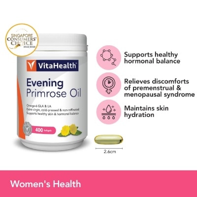 VITAHEALTH Evening Primrose Oil 1000mg 400 Capsules