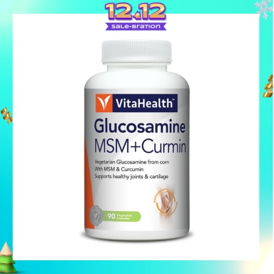 VITAHEALTH Vegetarian Glucosamine MSM + Curcumin 90s