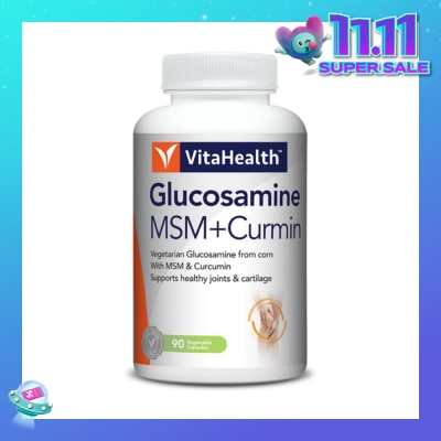 VITAHEALTH Vegetarian Glucosamine MSM + Curcumin 90s