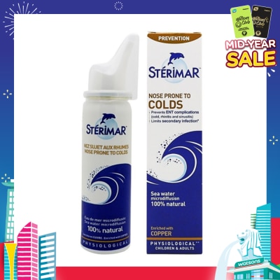 STERIMAR Nose Prone to Cold (Cleanse and Eliminate Impurities, Particularly Agents Responsible for Colds) 50ml