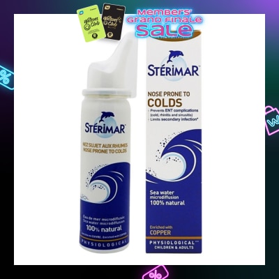STERIMAR Nose Prone to Cold (Cleanse and Eliminate Impurities, Particularly Agents Responsible for Colds) 50ml (Expiry: Aug`2026)